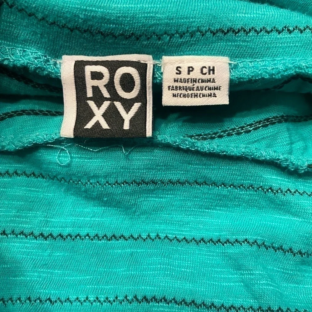 ROXY Women’s Maxi Skirt / haltered dress teal green size small.